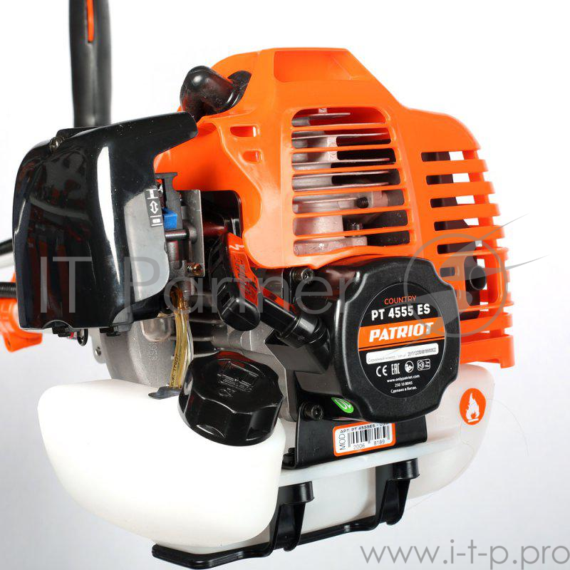 Бензотриммер PATRIOT PT 4555ES Country 250108045 { неразборная, раб. объем 45сс, 2.5 л.с., диам.диска 23см, леска 2.4мм, захват 46см}