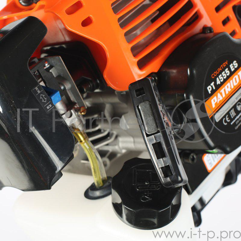 Бензотриммер PATRIOT PT 4555ES Country 250108045 { неразборная, раб. объем 45сс, 2.5 л.с., диам.диска 23см, леска 2.4мм, захват 46см}