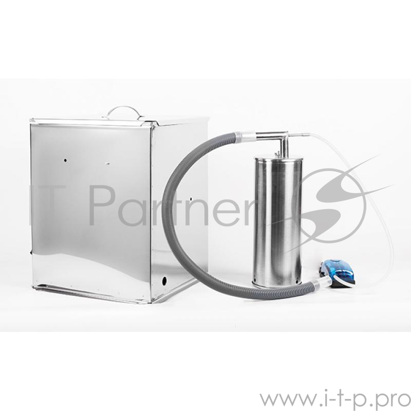 Коптильня бытовая холодного копчения Дым Дымыч модель 02М - дымогенератор+емкость для копчения малая объемом 32 л, нержавеющая сталь