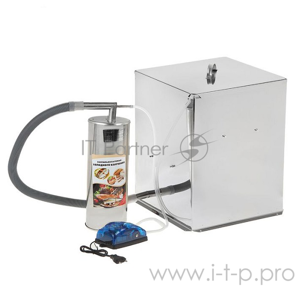 Коптильня бытовая холодного копчения Дым Дымыч модель 02М - дымогенератор+емкость для копчения малая объемом 32 л, нержавеющая сталь
