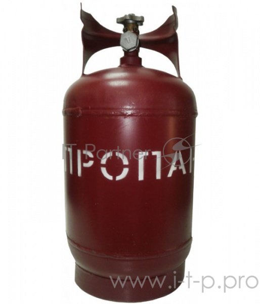 Баллон газовый стальной с вентилем баллонным Крым, 18 л