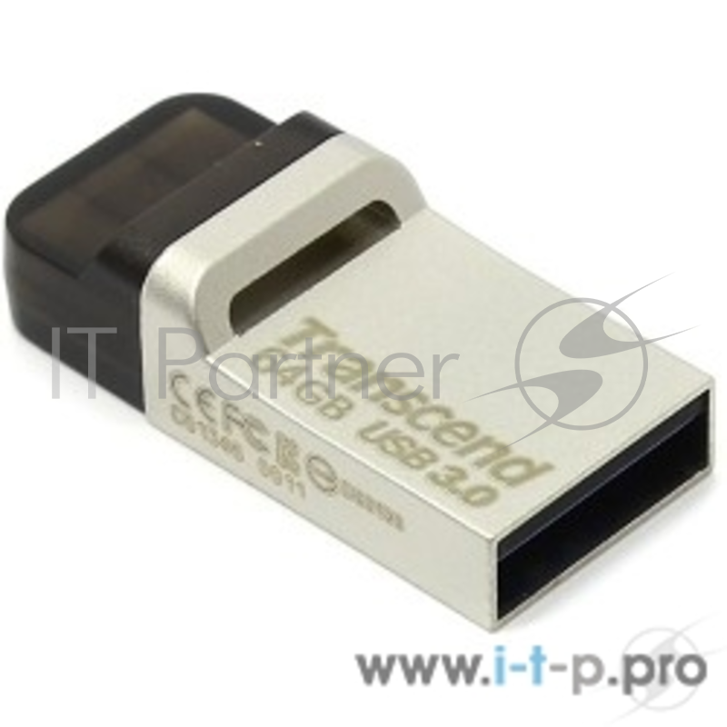 Накопитель USB flash 64ГБ Transcend JetFlash 880S OTG TS64GJF880S (USB3.0)