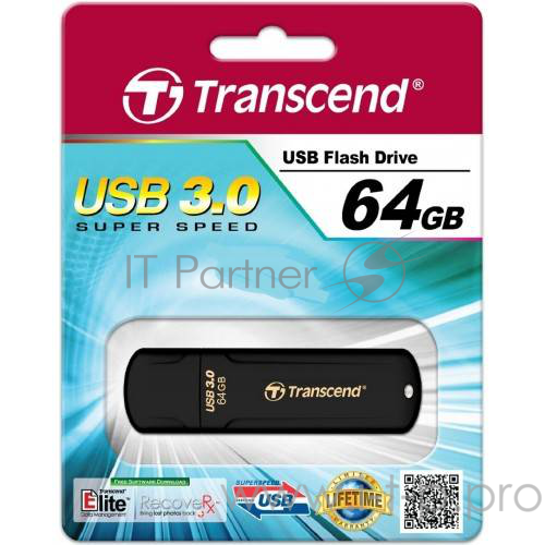Накопитель USB flash 64ГБ Transcend JetFlash 700 TS64GJF700 (USB3.0)