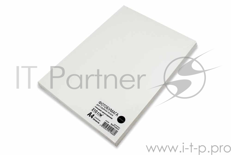 Фотобумага глянцевая односторонняя (NetProduct) A4, 210 г/м, 100 л.