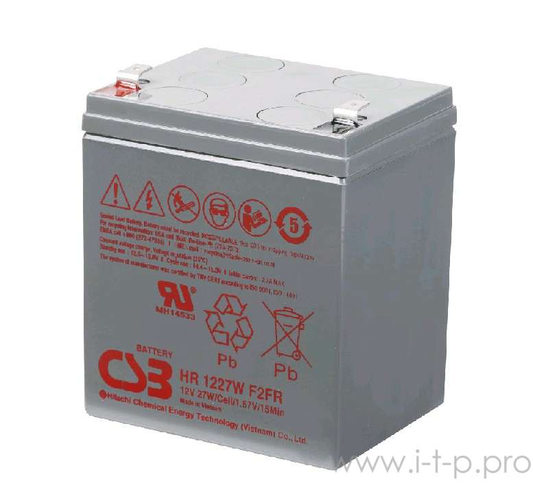 Батарея CSB HR1227W, 12V 7,5Ah