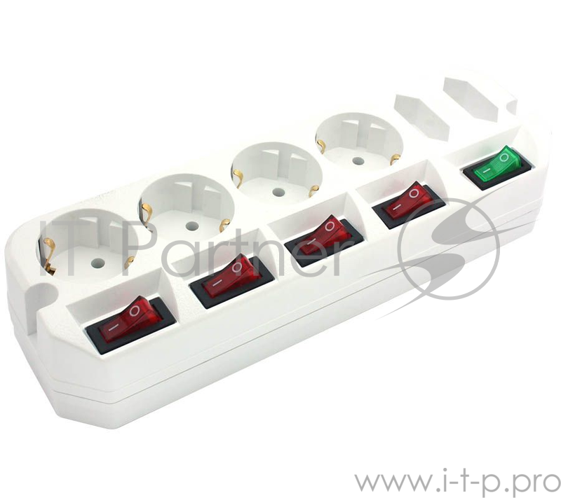 Сетевой удлинитель Most A10 5м (6 розеток) белый (пакет ПЭ)
