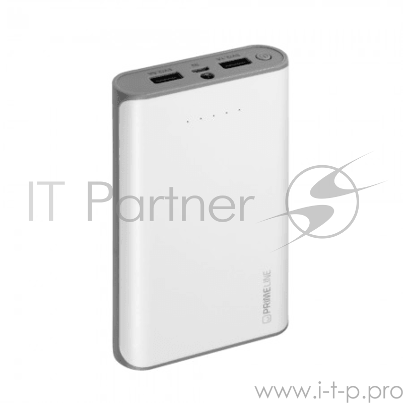 Аккумулятор Deppa для цифровых устройств, 12000мАч, 2.5A, Li-Ion, белый, Prime Line