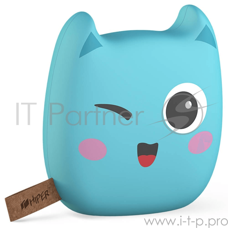 Аккумулятор HIPER Внешний аккумулятор HIPER ZOO MINT PIE Li-Pol 8000mAh 2.4A+1.5A 2xUSB, зеленый