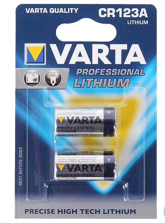 Батарея литиевая VARTA PRO CR123A (2шт)