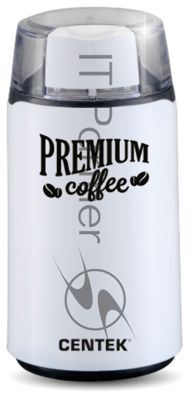 Кофемолка Centek CT-1360 White (белый) 250Вт, 45 г, 5 ЧАШЕК АРОМАТНОГО КОФЕ, прозрачная крышка