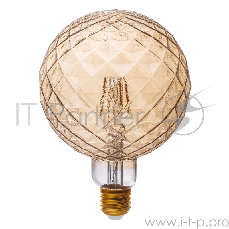 Лампа светодиодная Hiper THOMSON LED DECO FILAMENT CARAT 4W 480Lm E27 95130 1800K GOLD