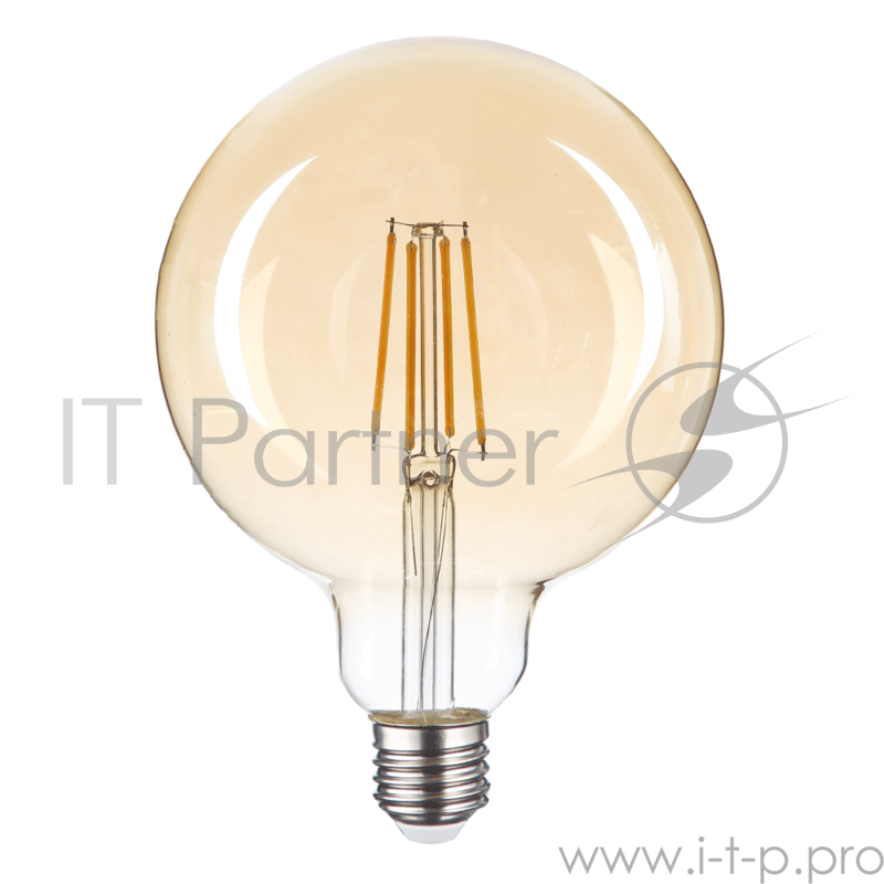 Лампа светодиодная Hiper THOMSON LED FILAMENT G125 6W 535Lm E27 125165 1800K GOLD