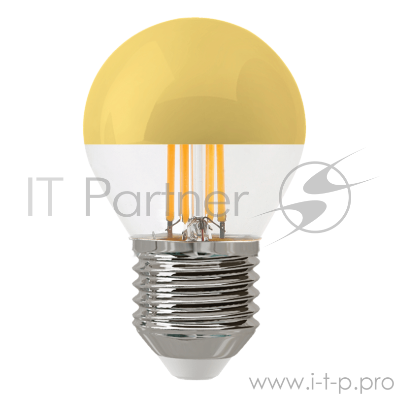 Лампа светодиодная Hiper THOMSON LED FILAMENT P45 4W 400Lm Е27 2700K gold