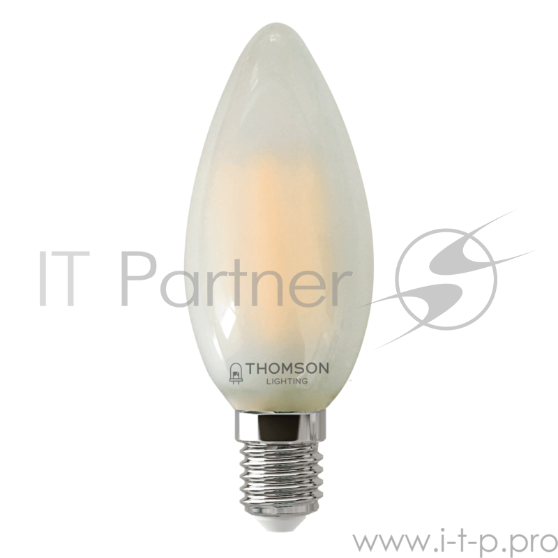 Лампа светодиодная Hiper THOMSON LED FILAMENT CANDLE 5W 515Lm E14 4500K FROSTED