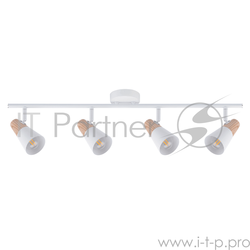 Светильник Hiper Светильник встраиваемый Белый + натуральное дерево H079-4 Поворотный, мощность ламп до 40Вт Размер 67х8