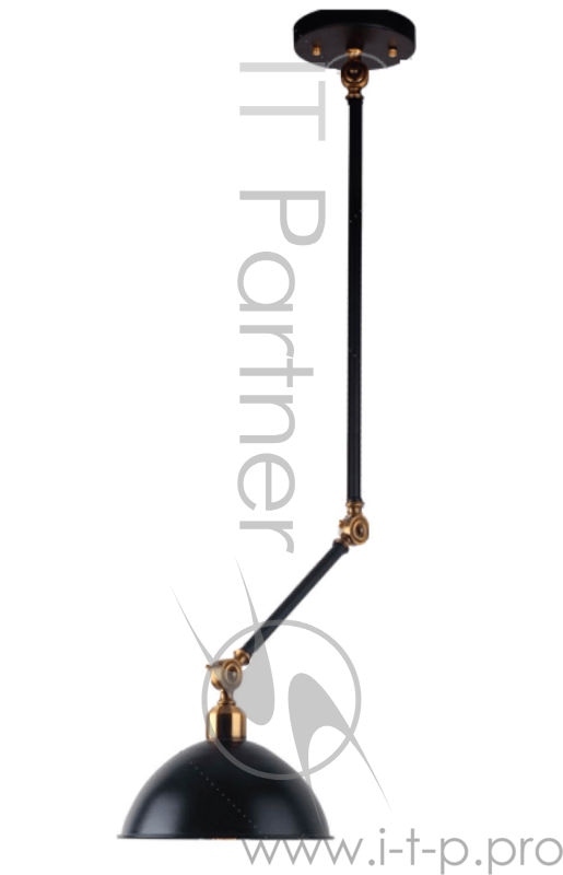 Светильник Hiper 1хЕ27х60Вт Чёрный/Латунь H038-0