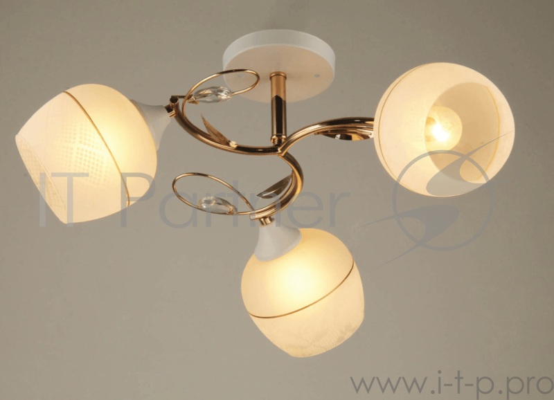 Светильник Hiper 3хЕ27х60Вт Белый с золотом H020-3