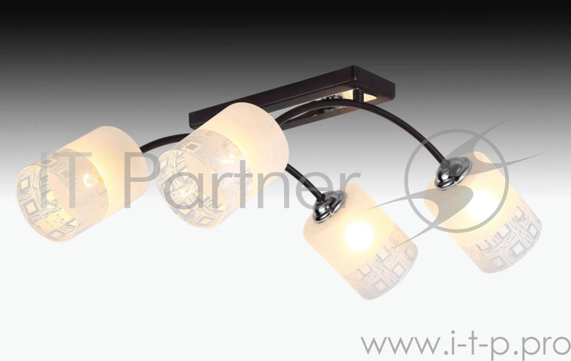 Светильник Hiper E27х4х60Вт черный/Хром H010-4