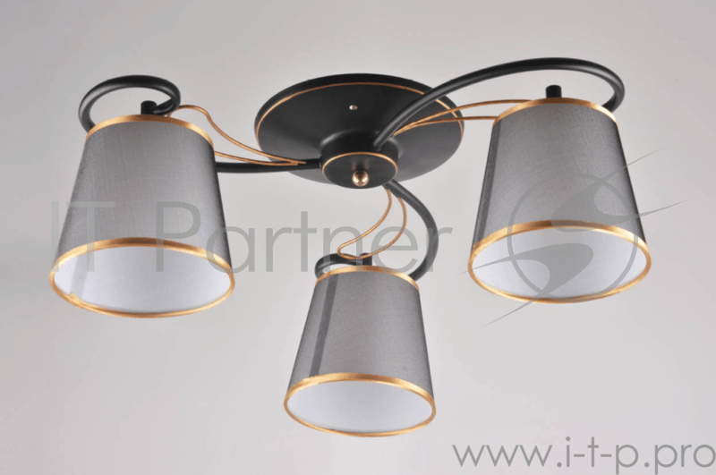 Светильник Hiper Люстра черная/бронза 3хE27х60Вт H055-3
