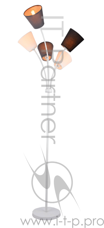 Светильник Hiper Торшер белый/венге 5хE27х60Вт H059-0