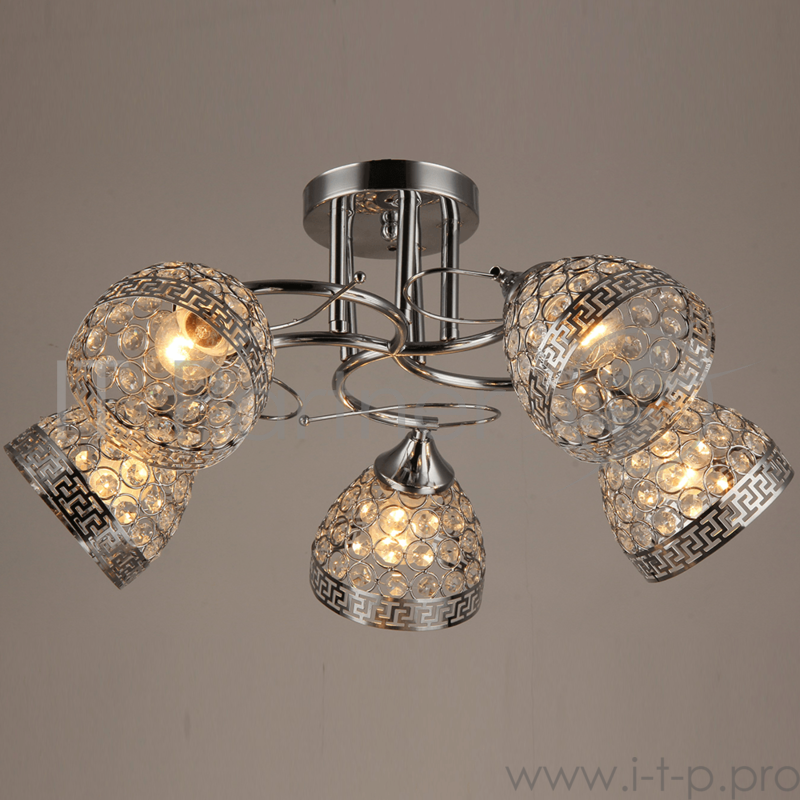 Светильник Hiper Люстра HIPER H127-5 5E2760Вт CHROME/GOLD