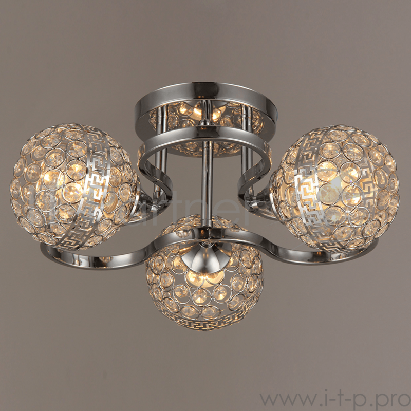 Светильник Hiper Люстра HIPER H128-3 3E2760Вт CHROME/GOLD