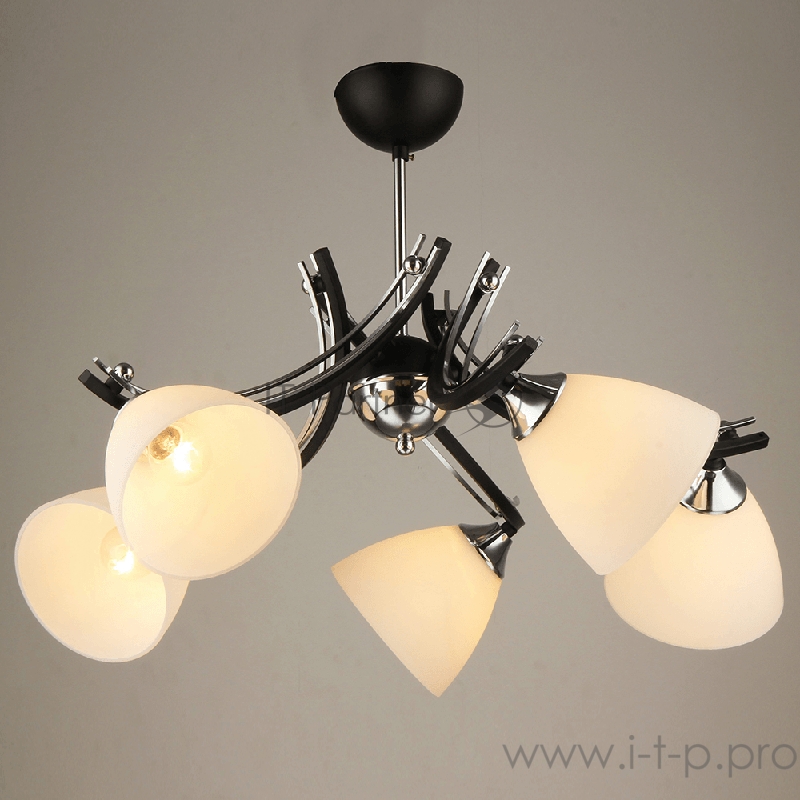 Светильник Hiper Люстра HIPER H131-5 5E2760Вт BLACK/CHROME