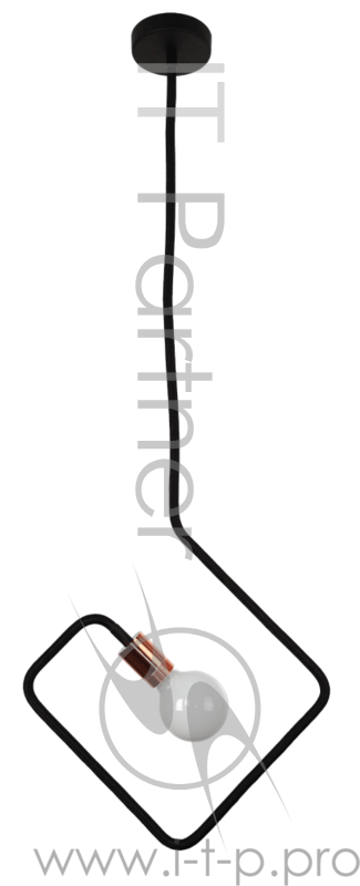 Светильник Hiper Подвес 1хЕ27х60Вт Чёрный H048-1