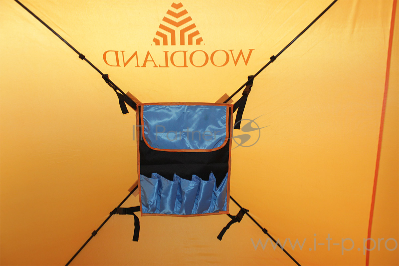 Палатка зимняя WOODLAND ICE FISH 4, 180х180х210 см (оранжевый)NEW
