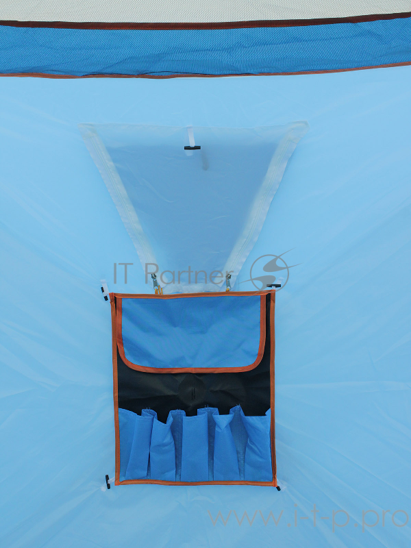 Палатка зимняя WOODLAND ICE FISH DOUBLE 205х205х190 см (синий)