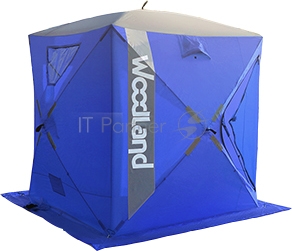 Палатка зимняя WOODLAND ICE FISH 2, 165х165х185 см (синий)