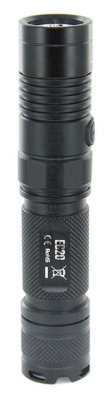 Фонарь ручной Nitecore EC20 черный лам.:светодиод. 18650x1