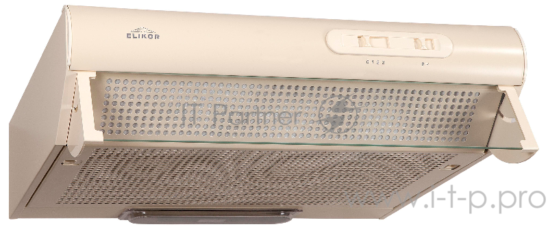 Вытяжка козырьковая Elikor Davoline 50П-290-П3Л кремовый управление: ползунковое (1 мотор)