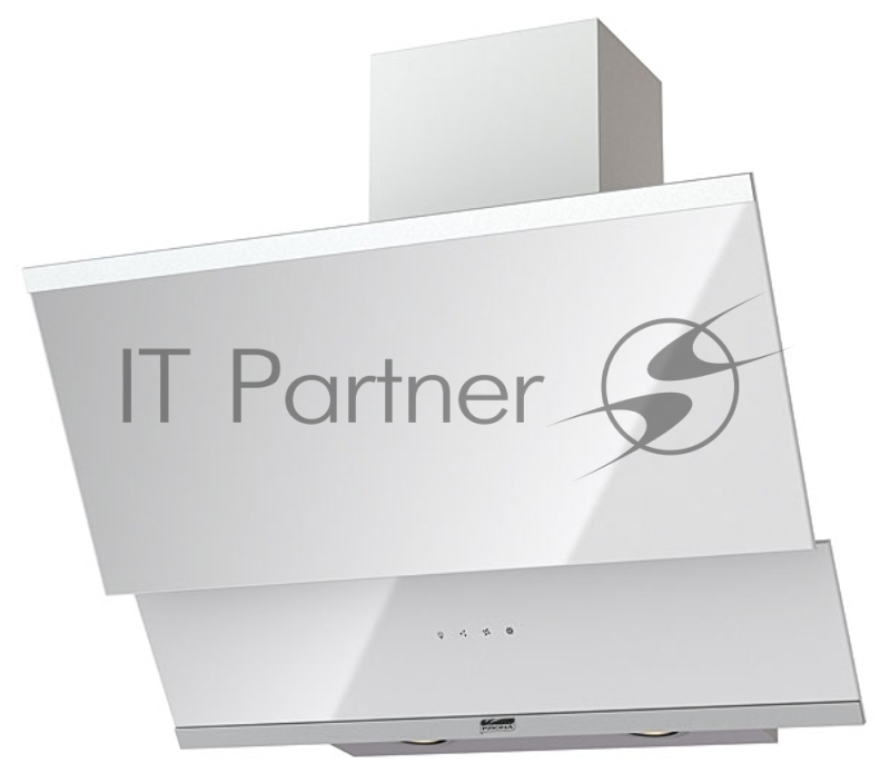 Вытяжка каминная Krona Irida 600 белый/белое стекло управление: сенсорное (1 мотор)