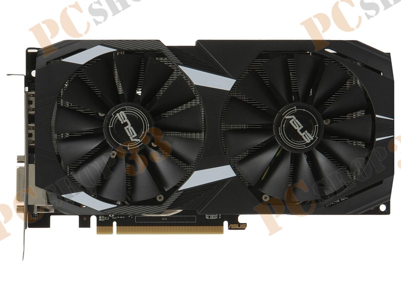 Видеокарта ASUS Radeon RX 580 4ГБ DUAL-RX580-04G (Radeon RX 580, DDR5, DVI, 2xHDMI, 2xDP) (PCI-E)