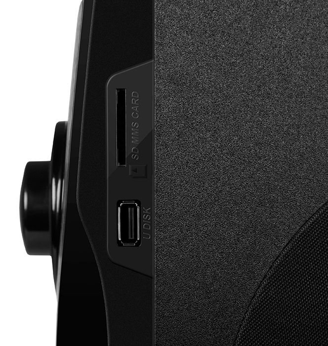 Колонки SVEN AC MS-2055, черный (55Вт, FM-тюнер, USB/SD, дисплей, ПДУ, Bluetooth)