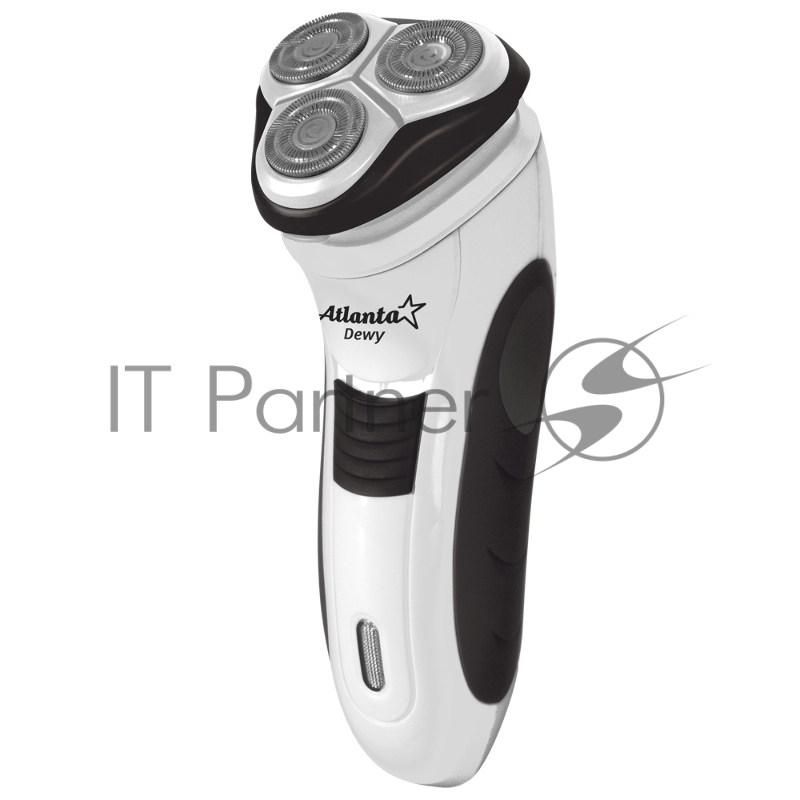 Бритва ATLANTA ATH-6603(Мощность 3 Вт. 3 роторные головки. Система чистого бритья. Плавающие головки. Быстрая влажная чистка. Выдвижной триммер. Индикаторы зарядки и разрядки. До 10 дней на одной зарядке.)