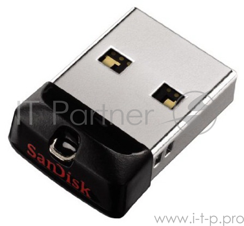 Накопитель USB flash 64ГБ SanDisk Cruzer Fit, черный (USB2.0)
