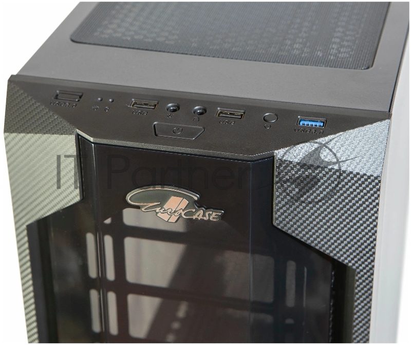 Корпус ATX Eurocase B33 без БП закаленное стекло USB3.0