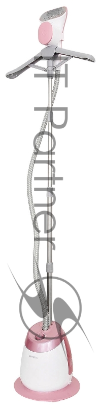 Отпариватель напольный Hyundai H-US02456 1800Вт белый/розовый