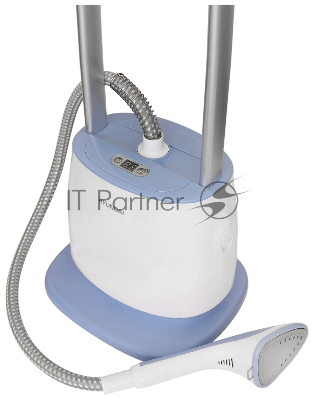 Отпариватель напольный Hyundai H-US02858 1800Вт белый/голубой