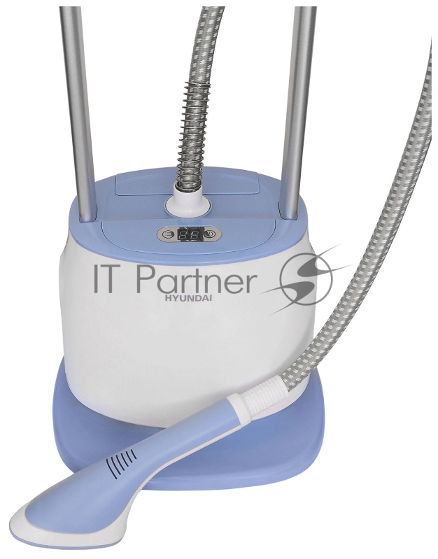 Отпариватель напольный Hyundai H-US02858 1800Вт белый/голубой