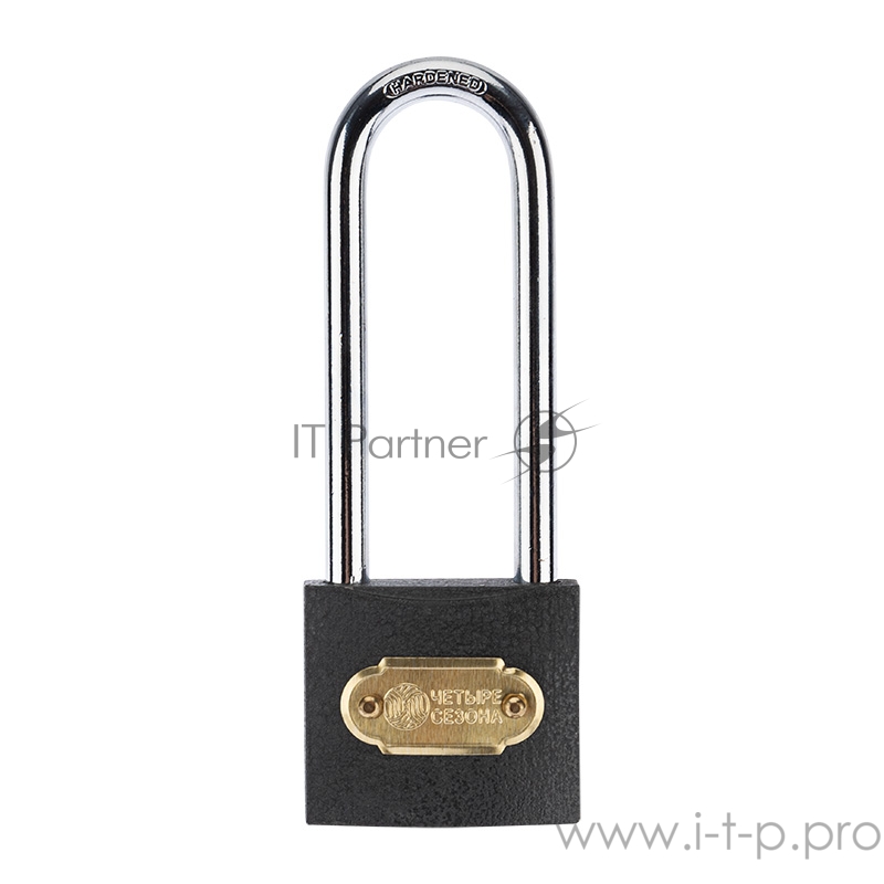 Замок навесной серия «Чугун» 40 мм длинная дужка ЧЕТЫРЕ СЕЗОНА