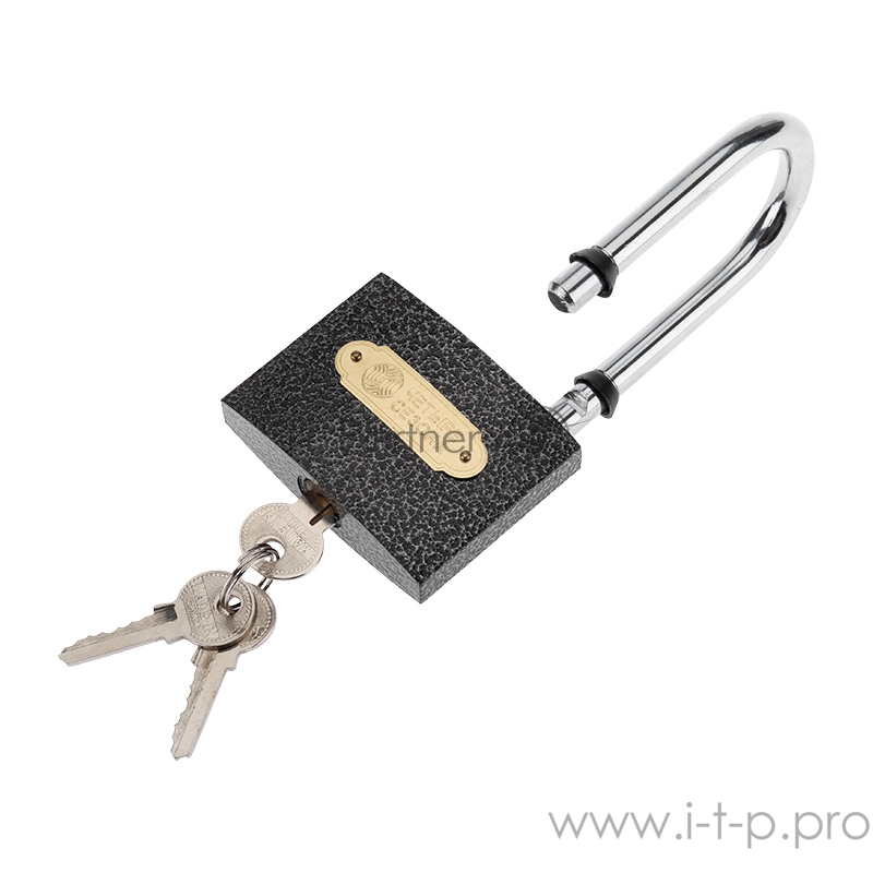 Замок навесной серия «Чугун» 75 мм длинная дужка ЧЕТЫРЕ СЕЗОНА