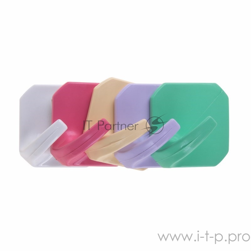 Крючок настенный, ромб, самоклеющийся, 5 шт., PROconnect