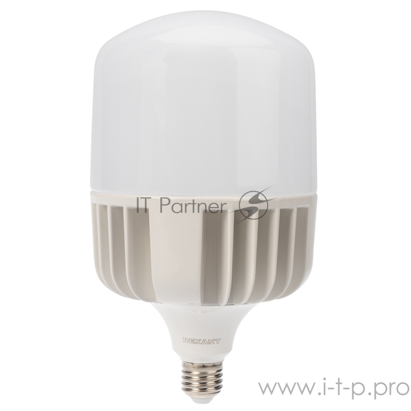 Лампа светодиодная высокомощная 100 Вт E27 с переходником на E40 9500 Лм 4000 K нейтральный свет REXANT