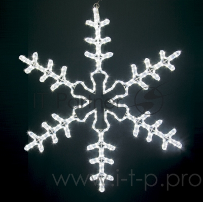 Фигура световая Большая Снежинка цвет белый, размер 95*95 см NEON-NIGHT