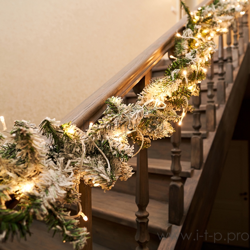 Гирлянда Твинкл Лайт 15 м, прозрачный ПВХ, 120 LED, цвет ТЕПЛЫЙ БЕЛЫЙ