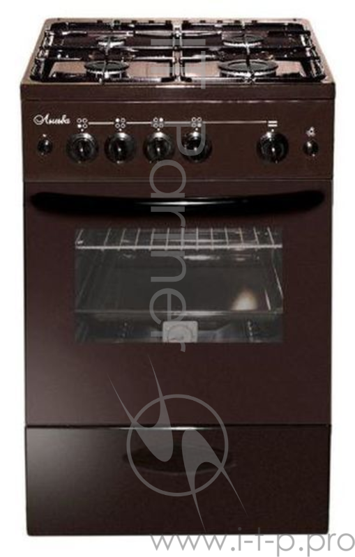 Плита Газовая Лысьва ГП 400 МС-2у коричневый (стеклянная крышка)