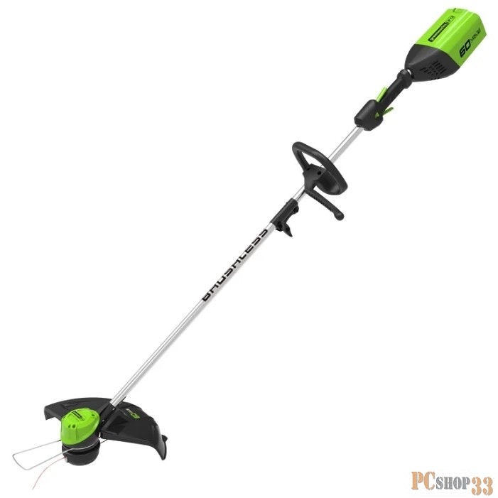 Триммер аккум. GREENWORKS 2103207 60В б/щ мотор (БЕЗ АККУМ и ЗУ)